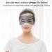 Satin Silk Sleeping Eye Mask with Double-Layer Filling and Elastic Strap - Black - Buy Online on SooperMarket.com