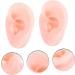 2 Pairs Healeved Silicone Ear Mold Piercing Earrings - Body Jewelry for Right Ear Simulation | Mannequin Silicone Body Parts - Buy Online on SooperMarket.com