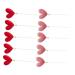 Warmhm 10pcs Valentines Day Food Picks Engagement Cake Toppers Valentine Day Food Picks Christmas Cupcake Topper Proposal Cake Toppers Valentine Day Party Supplies Heart Love Fruit Baby