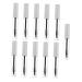 BELLIFFY 11pcs Eyelash Tube Portable Mascara Tube Lip Gloss Bottle Empty Mascara Tube White Plastic
