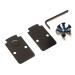 DPP Titanium Mounting Kit/Anti Flicker Sealing Plate Kit Compatible with Trijicon RMR/SRO Glock MOS and Springfield OSP Models Black Gen2