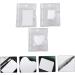 VILLCASE 3 Sets Ring Palette - Nail Art Display & Mixing Kit | Mini Stainless Steel Nail Accessories 7.6x5.1cm - Buy Online on SooperMarket.com