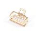 Runmi Gold Metal French Design Hair Clips - Stylish Hair Accessories for Women & Girls - 2pcs International Shipping - Buy Online on SooperMarket.com