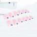 24 Pcs Glossy Press on Coffin Nails for Women - Pink Eye False Nail Set with Glue - Buy Online on SooperMarket.com