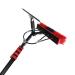 Outdoor Window Cleaning Poles Water Fed Pole Kit Water Fed Brush W/Squeegee Water Fed Cleaning System 3-In-1 Aluminum Outdoor Window 35cm Brush Head 10M/33FT