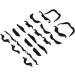 Self Adhesive Fake Eyebrows Beard 60 Pcs Moustache and Eyebrows Stick on Fake Eyebrows and Moustache Kit for Old Man Dress Up Grandpa Costume Accessories - Buy Online on SooperMarket.com