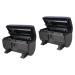 2 Pcs Tin Foil Dispenser Aluminium Foil Hairdressing Foil Cutting Machine Fold Foil Cutting Tool Automatic Care Product Abs Environmental Protection Material Blackx2pcs 17x9cmx2pcs