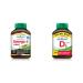 Jamieson No Fishy Aftertaste Extra Strength Omega-3 Mini (200 Count) + Vitamin D 1 000IU (500 Tablets) Omega-3 Mini + Vitamin D3 1 000 IU