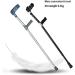 Double-Adjustable Folding Crutches Forearm Elbow Underarm with Open Cuff Walking Stick Lightweight Aluminum Crutch Holder Walking Aid Crutch Height Adjustable Forearm Support (2 Pieces) Journey - Buy Online on SooperMarket.com