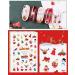 Brishow Christmas Nail Stickers 8 Sheets Nail Polish Stickers Self-Adhesive Elk Snow Nail Art Decals Full Wraps Nail Art Designs for Women Girls - Buy Online on SooperMarket.com