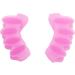 Weikeya Toe Corrector | Silicone Toe Separator 8 Pack | Easy to Wear & Wear-Resistant | Unisex Pink Ideal for Comfort & Alignment - Buy Online on SooperMarket.com