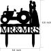 Funny Wedding Cake Topper - Groom and Bride Kissing Beside The Tractor - Farmer Wedding Cake Topper Southern Style Wedding Cake Topper (Tractor) - Buy Online on SooperMarket.com