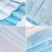 BigBig Home 100 Pieces Soft Disposable Face Masks - 3-Layer Dustproof Protective Masks with Ear Loops - Blue - Buy Online on SooperMarket.com