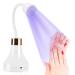 Aceshop LED Nail Lamp Rose Mini Nail Dryer Portable 18W UV Nail Lamp 360 Rotatable Nail Lamp for Gel USB Rechargeable Quick Dry Nail Polish Curing Lamp for Home DIY Salon Manicure Decortion