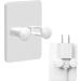Buy Teksome Self-Adhesive Razor Hooks | Multi-Purpose Reusable Adhesive Hooks for Keys Bathroom & Towels - Large Load Capacity White - Buy Online on SooperMarket.com
