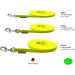 Tow Leash Biothane Dog Leash for Small Dogs | 9mm 3m 10m 15m | Neon Yellow No Hand Loop | Durable & Waterproof - Buy Online on SooperMarket.com