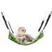 RayCC Adjustable Cat Hammock Cat Bed Sleeping Hammock Hanging Cage Chair Hammock for Cat Small Dogs Green leaves