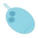 Harilla Brush Cleaning Mat Silicone Makeup Brush Cleaning Mat Lightweight Multipurppose Scrubber Mat for All Brushes blue