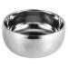 Men's Wet Shaving Soap Mug Bowl - Silver Metal Face Cleaning Tool with Lid | Premium Shaving Essentials - Buy Online on SooperMarket.com