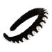 Black Velvet Pearl Headbands for Women - Wide Bandana Wrap with Hair Hoops - Buy Online on SooperMarket.com