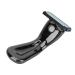 Manual Shaver for Men Precise Portable Waterproof Six Blades Manual Shaver for Men for Office (Black)