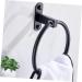 OSALADI 2pcs Ring Punch Hanging Holder Home Rack Aluminum Round Bathroom Space for Black Towel - Buy Online on SooperMarket.com