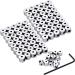 Mudder 100 Pieces Pin Keepers Pin Locks Pin Backs Locking Clasp with Wrench  6 x 5 mm