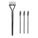 1 Piece Steel Pin Eyelash Comb And 3 Pieces Small Eyelash Comb Metal Eyelash Comb Portable Eyelash Comb Eyebrow Comb Eyelash Separator Mascara Brush Makeup Tools