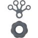 Finger Exerciser Soft Lightweight Silicone Grip Strengthener Washable Flexible for Weak Hands (Dark Grey) - Buy Online on SooperMarket.com