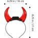FOMIYES Halloween Headband: Devil Horns Headband: LED Devil Horns Headwear - Red Glowing Devil Horns Devil Costume for Halloween Party Cosplay One Size - Buy Online on SooperMarket.com