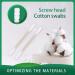 Organic Cotton Swabs with Wooden Sticks 200 Pcs Pack - Biodegradable Bamboo Spiral Head Qtips for Ears and Makeup - Buy Online on SooperMarket.com