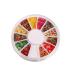 1box Mini 3D Fruit Slices Creative Nail Art Decoration Cute Finger Nail Fresh Fruit Multi Usage Polymer Clay Fruit Rods Sticks ruit Fimo Clay for Nail Art(12 Pattern)