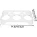 jojofuny Egg Storage Box Plastic Container Mustard Deviled Egg Tray Egg Storage Case Platter Refrigerator Assorted Color 14.8x9.7x2cm - Buy Online on SooperMarket.com