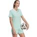 Buy Adidas Women's T-Shirt XS - Clear Mint | Stylish & Comfortable | International Shipping Available - Buy Online on SooperMarket.com