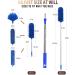 Microfiber Feather Duster 5PCS Set | Washable Cobweb Dusters with 100 Extension Pole | Bendable Telescopic Duster for High Ceilings, Fan Blades, Furniture, and Cars - Blue - Buy Online on SooperMarket.com