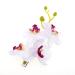 Hawaiian Orchid Flower Hair Clips - 2PCS White Purple Alligator Hairpins for Women Bridal Wedding Decoration - Buy Online on SooperMarket.com