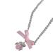 Oralgos Elegant pearl necklace with bow collarbone chain adjustable necklace for wedding party special occasions silver