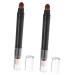 HAPINARY 2pcs Eyeshadow Makeup Eye Makeup Brush Make up Brushes Eyeshadow Makeup Eyeshadow Brushes Abs Black