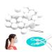 100Pcs Cord Locks for Mask  Silicone Rope Toggles for Drawstrings  Fixed and Removable Rope Cord Lock Buckle  Adjustable Elastic Cord Non-Slip Stopper Adjuster  Suitable for Adults and Kids (White)