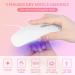 URAQT Mini Gel Nail Lamp - Portable 6W UV LED Nail Dryer with USB, Professional Nail Art Tool for Gel Polish - Perfect Gift for Thanksgiving & Christmas - Buy Online on SooperMarket.com