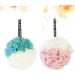 Angoily Shower Ball Mesh Sponge - 2pcs Large Bath Pouf for Women | International Shipping Available - Buy Online on SooperMarket.com