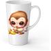 White Ceramic Baby Monkey Mug - Large 483 ml Perfect for Hot Chocolate or Milk Fun and Easy to Use - Buy Online on SooperMarket.com