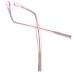 WOFASHPURET 1 Pair Accessories Metal Eyeglass Feet Arm Temple Sunglasses Arms Legs Eyeglass Repair Kit Repair Glass Holder Metal Resin Picture Frame Eyeglass Legs Pink 14.00X0.70X0.60CM