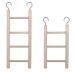 2pcs Small Wooden Ladder for Bird Parrot Ladder Cage Climbing Toy Birdie Basics (3 Step & 4 Step)