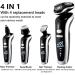 GeRRiT Electric Razor for Men | USB Rechargeable 4D Electric Shaver & Hair Clipper | Professional Hair Trimmer - Buy Online on SooperMarket.com
