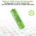 Rechargeable AA Batteries 2200mAh - Pre-Charged NIMH Low Self Discharge | 4 Pack for Solar Lights & Electronics - Buy Online on SooperMarket.com