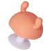 Baby Teething Toy - Food Grade Silicone Teether Mushroom Shaped for Infants Over 4 Months - Pink (Orange) - Buy Online on SooperMarket.com
