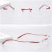 Ranara Glasses End Spikes Replacement - Metal Carved Flower Glasses Legs & Accessories - Red Replacement Arms for Borderless 1-Hole Glasses - Buy Online on SooperMarket.com