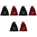 KALLORY 6 Pcs Storage Bag Makeup Travel Bag Canvas Drawstring Bag Storage Organizer Hair Dryer Travel Rack
