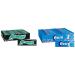Airwaves Chewing Gum Sugar free Black Mint Menthol 30 Packs of 10 Pieces & Extra Chewing Gum Sugar Free Peppermint Flavour Chewing Gum Bulk 30 Packs of 10 Pieces + Chewing Gum Black Mint Menthol 14 g (Pack of 30)